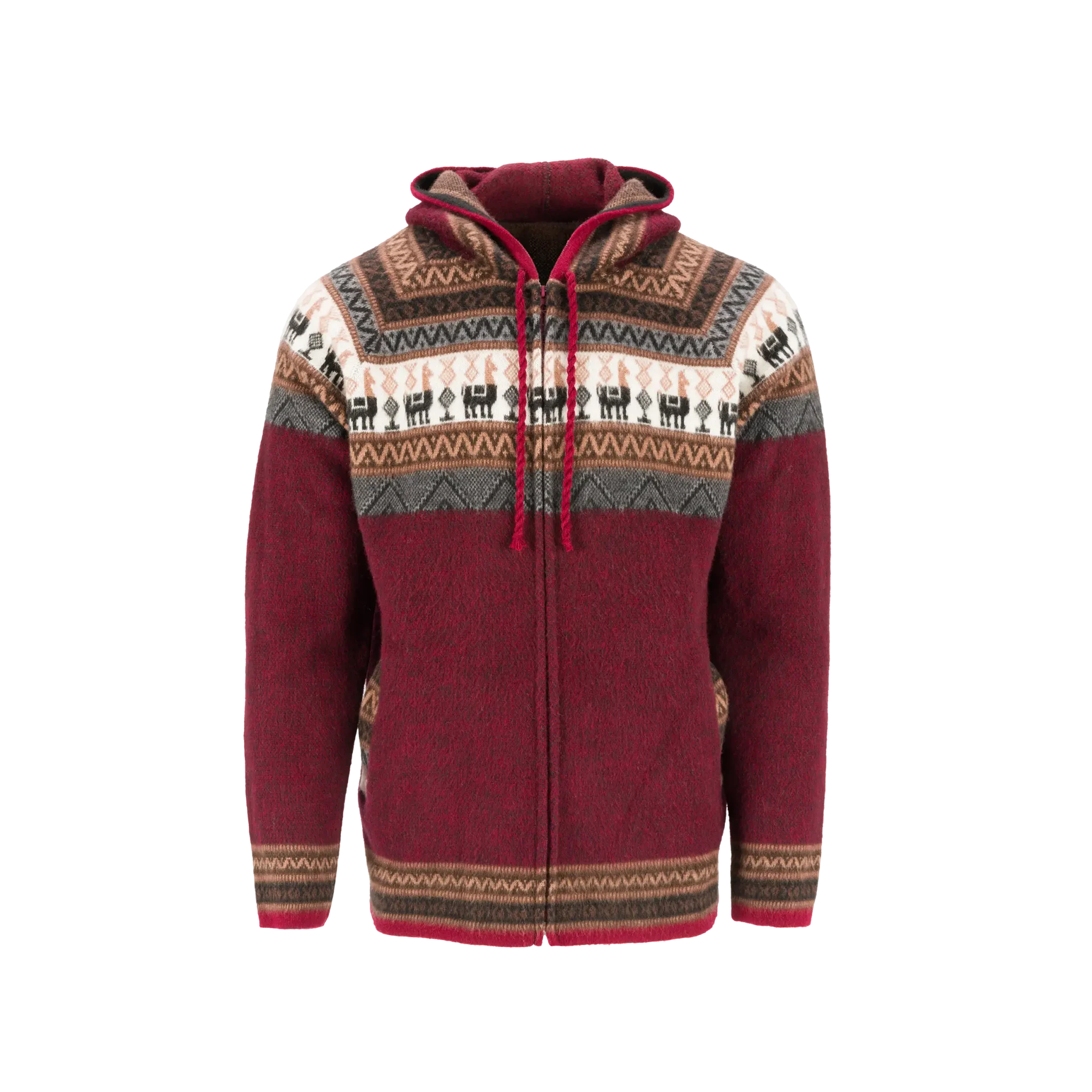 Pull Alpaca - Bordeaux – Image 2