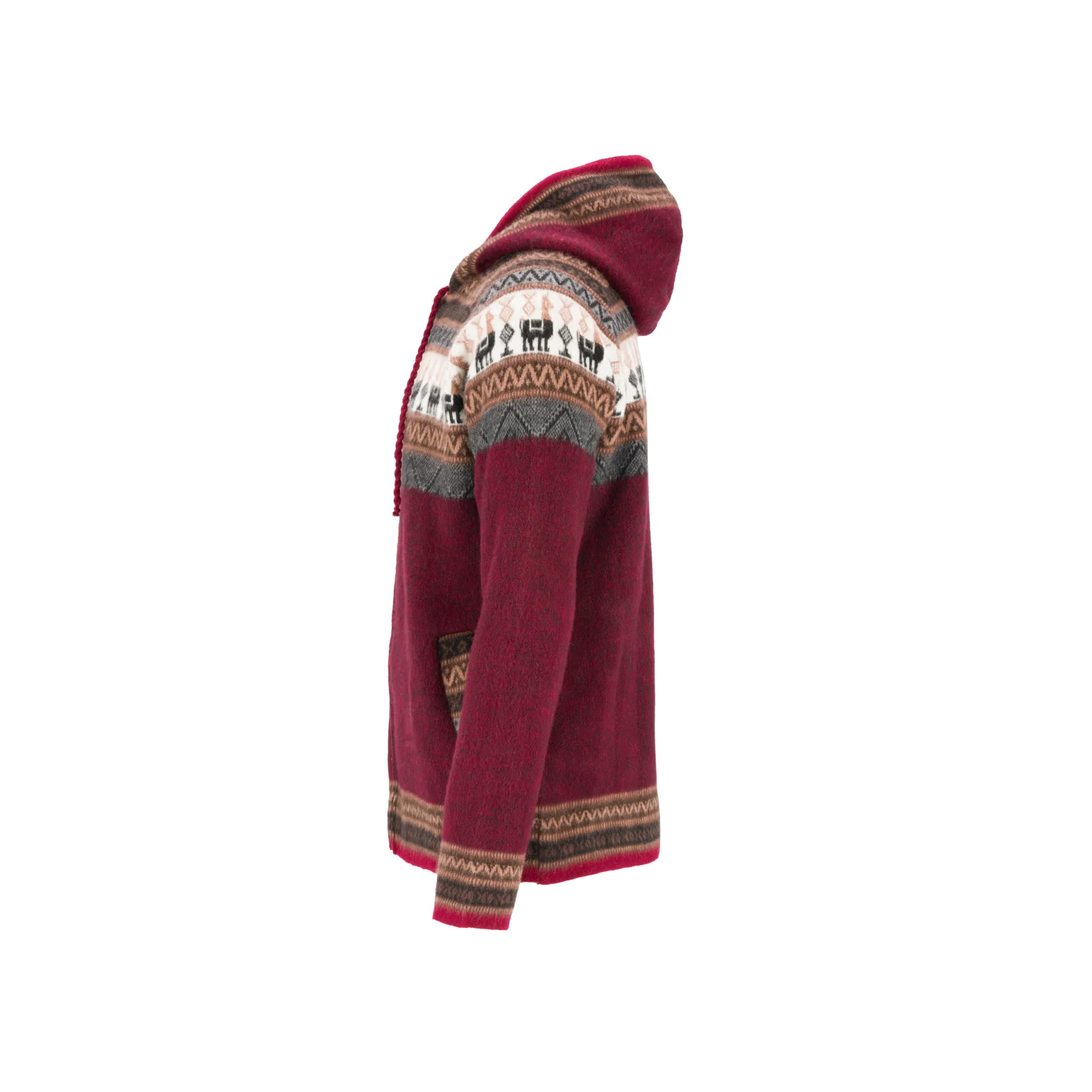 Pull Alpaca - Bordeaux – Image 3