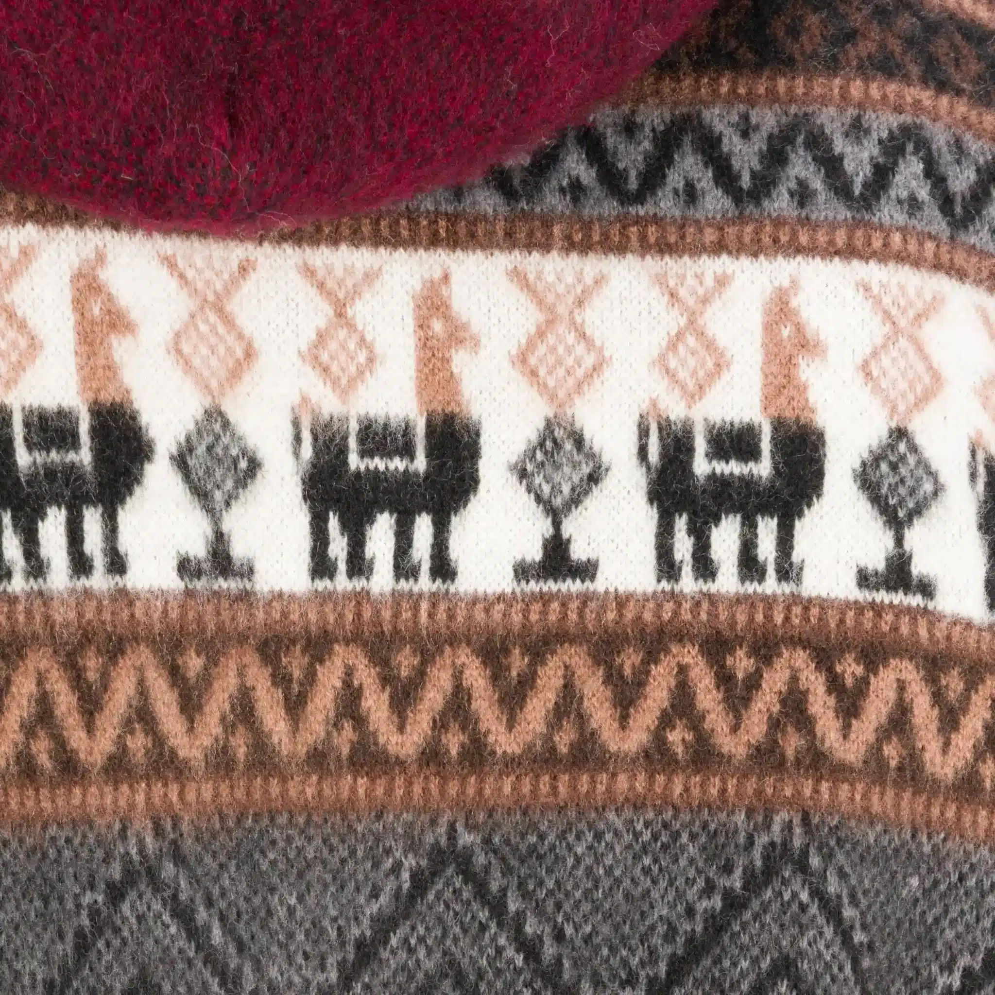 Pull Alpaca - Bordeaux – Image 6