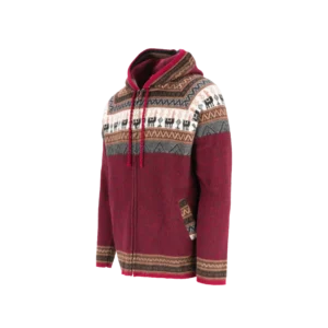 Alpaca hoodie - Bordeaux