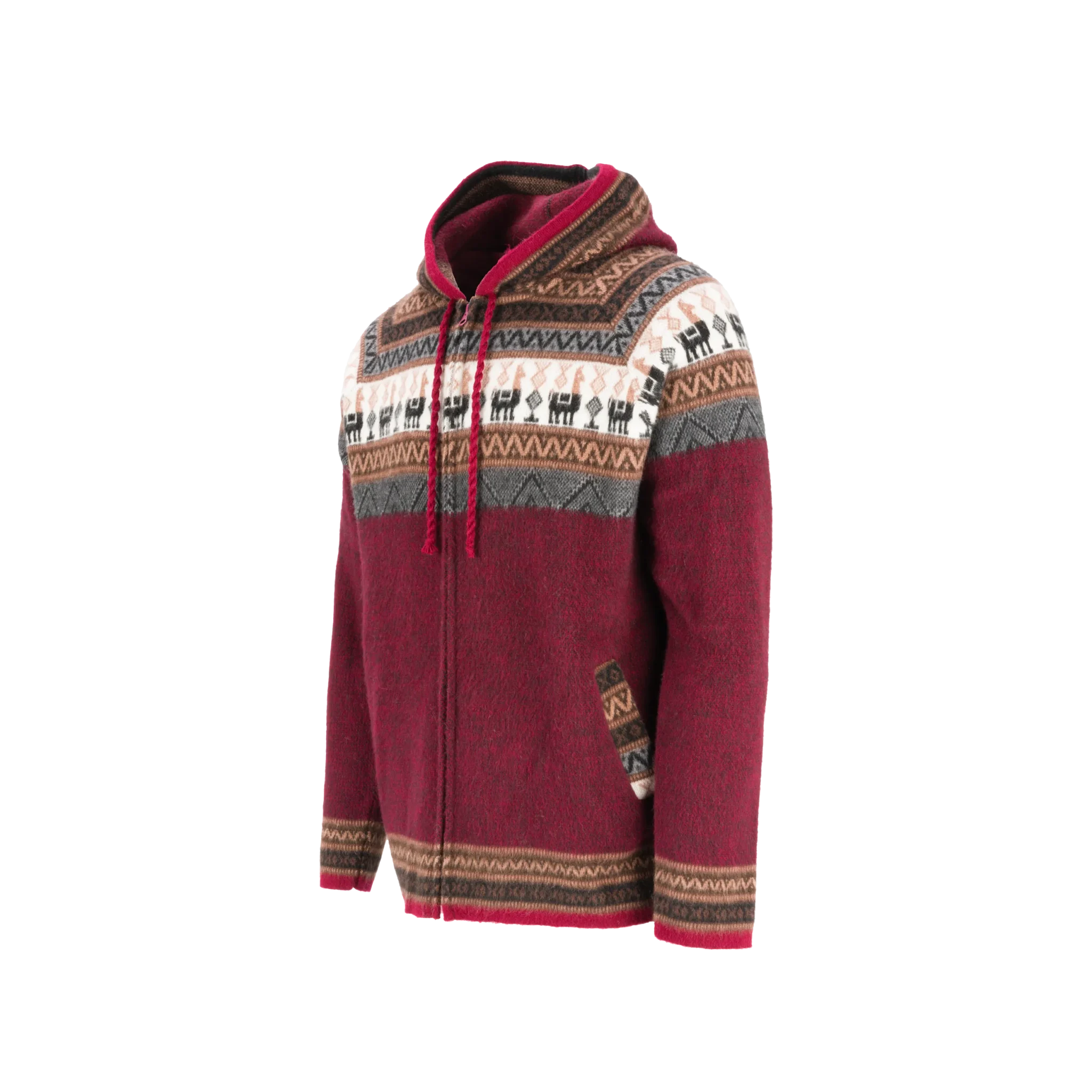 Pull Alpaca - Bordeaux