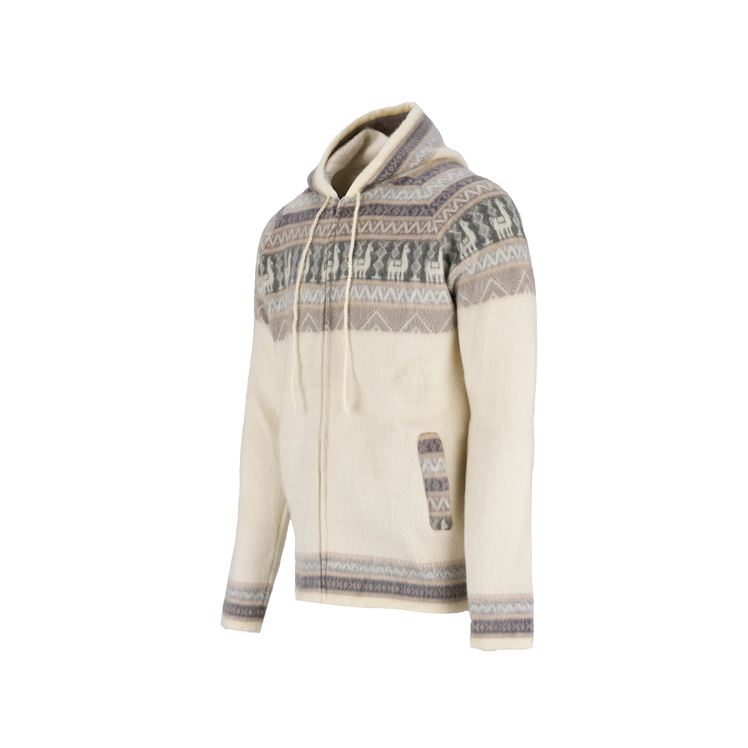 Pull Alpaca - Crème / taupe