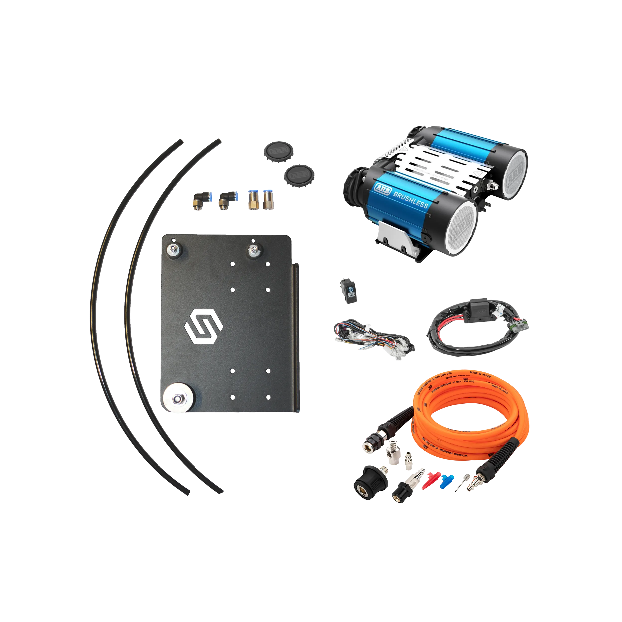 Brushless Twin Air Compressor Bundle